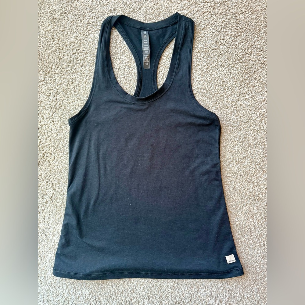 Vuori Midnight Black Tank Top
